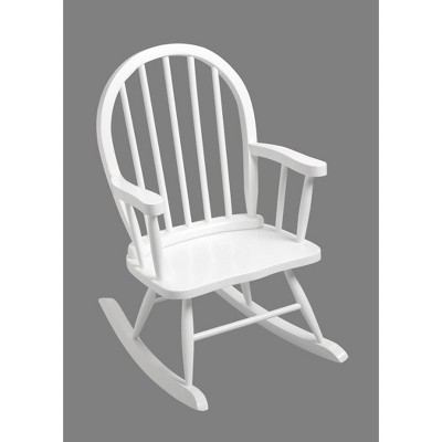 kids white rocking chair