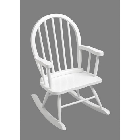 Childs white rocking chair hot sale