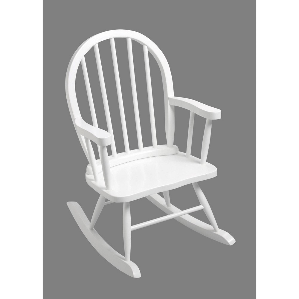 Photos - Rocking Chair Windsor Back Rocking Kids' Chair White - Gift Mark