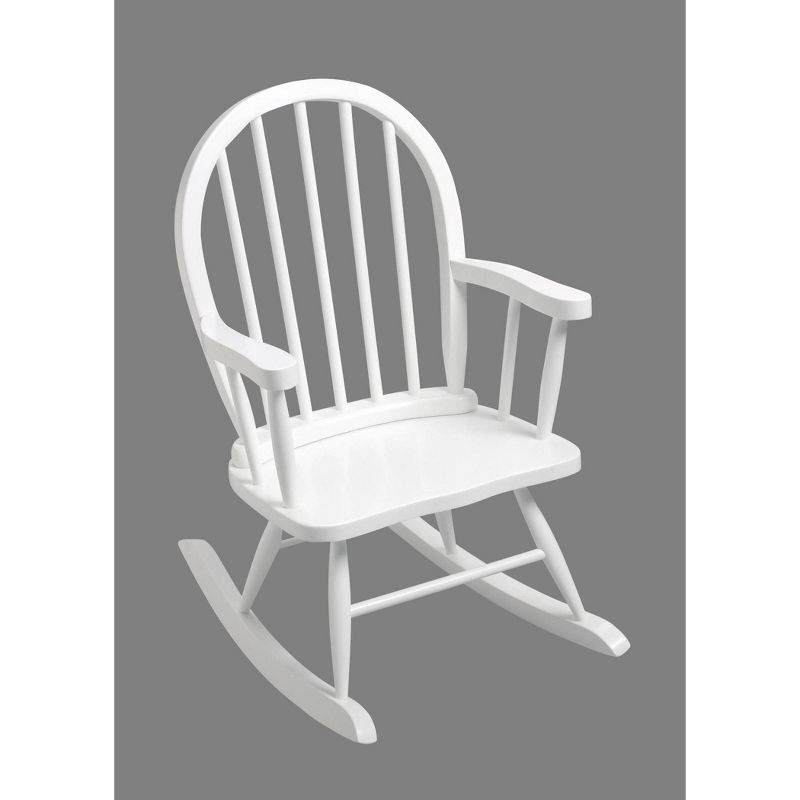 Windsor Back Rocking Kids&#39; Chair White - Gift Mark, 1 of 6