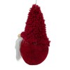 Northlight Plush Gnome Christmas Ornament - 7" - Burgundy - 4 of 4