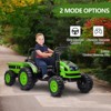 12V Electric Ride On Tractor Car for Kids, RC Truck with Dump Trailer, 35W Dual Motors with Parent Remote Control - 4 of 4