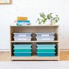 ECR4Kids Letter Size Flat Storage Tray with Lid, Plastic Storage Bins, 10-Pack - 4 of 4