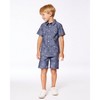 Deux par Deux Boy Printed Chambray Short Sleeve Shirt - 3 of 4