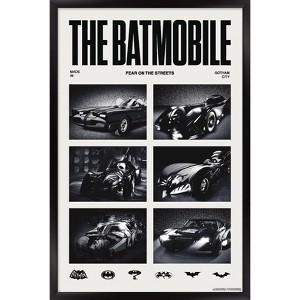 Trends International DC Comics Batman: The Batmobile Fear The Streets Framed Wall Poster Prints - 1 of 4