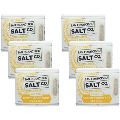 San Francisco Salt Co. Lemon Rosemary Sea Salt - Case of 6/4 oz