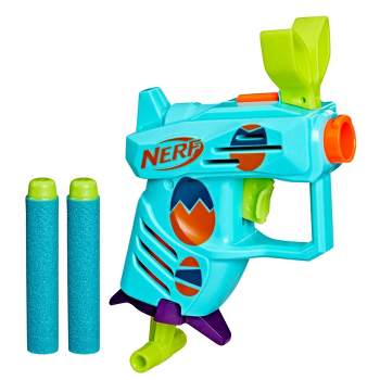 Gatling Gun Foam Blaster with 60 Darts, 6 Mini Target Cans, and Wrist Ammo  Holder – Small Easy Pull Minigun for Toddlers Age 3-5 Compatible with Nerf