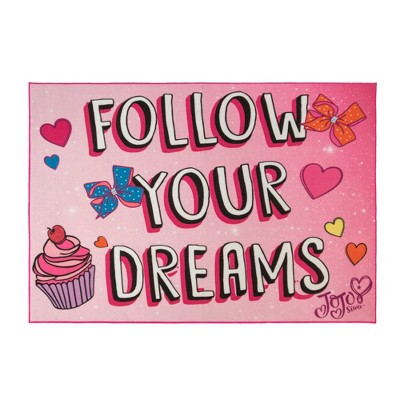 Nickelodeon JoJo Siwa 5'x7' Follow Your Dreams Rug