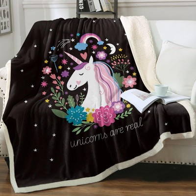 Dazzling Purple Butterfly Blanket,Embracing Romantic Warmth,Thick and Warm,Versatile for Bedroom and Living Room Blanket