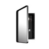 20x30 Inch Recessed Black Metal Framed Medicine Cabinet with Mirror and Adjustable Shelves Black Wall Mirror with Storage for Bathroom - 3 of 4