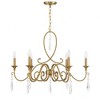 Savoy House Fairchild 6 - Light Chandelier in  Warm Brass - 3 of 4