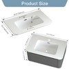 GDFStudio Mohaven Modern Wall-Mounted Bathroom Vanity with Integrated Basin and Soft-Close Drawer - 3 of 4