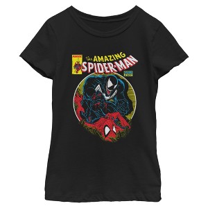 Girls Marvel: Spider-Man Venom Vs Spidey Battle T Shirt - 1 of 4