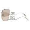 Dolce & Gabbana DG 2319 05/6G Womens Rectangle Sunglasses Silver 79mm - 3 of 3