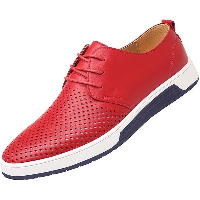 Santimon Men's Oxfords Shoes Casual Lace Up Breathable Formal Dress Mens Slip On Sneakers