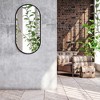 Americanflat - 19x39 Large Oval Mirror Pill Shaped Aluminum Frame for Living Room Bedroom Bathroom - 3 of 4