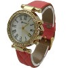 OLIVIA PRATT QUILTED AND GOLD LEATHER STRAP WATCH - 2 of 4