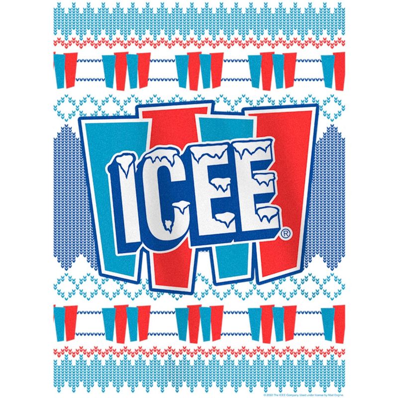 Girl's ICEE Retro Ugly Sweater T-Shirt, 2 of 5