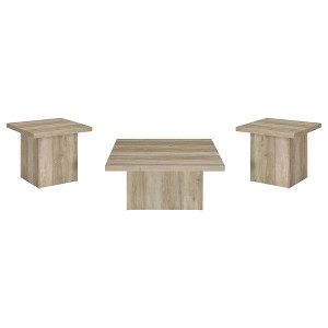 Coaster,Devar 2-piece Square Coffee End Table Set - 1 of 4