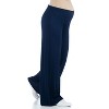 24seven Comfort Apparel Women's Maternity Comfortable Lounge Pants-Navy-XL - 2 of 4