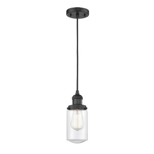 Dover - 1 Light Cord Hung Mini Pendant In Traditional Style-10.25 Inches Tall and 4.5 Inches Wide - 1 of 1