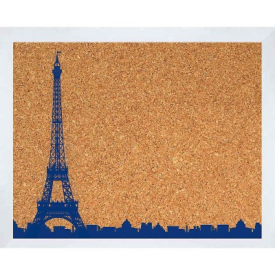 22" x 18" Eiffel Tower Skyline Memoboard - PTM Images