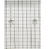Kate Aurora Maxwell Off White & Black Plaid Country Farmhouse Tie Up Window Curtain Panel - 2 of 4