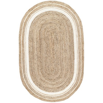 Nuloom Rikki Coastal Braided Jute Indoor Area Rug