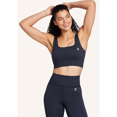 Peloton Women's Seamless Square Neck Bra, Ink, XL/XXL