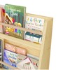GlasFlength Decorative Bookshelf Creative and Unique Styling, Multifunctional Storage with Open Display Bookshelves, Yellow,22.83”*7.08”*31.88" - 2 of 4
