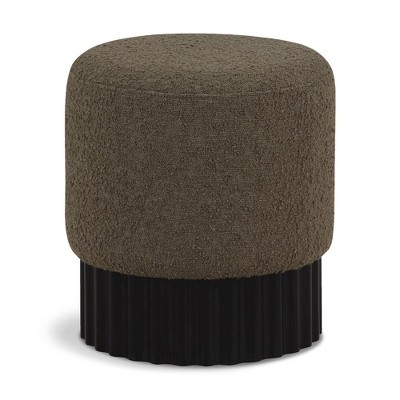 Meridian Furniture,Veranda Boucle Fabric Ottoman/Stool