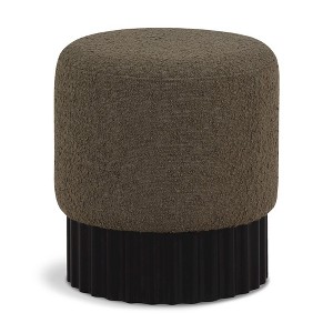 Meridian Furniture,Veranda Boucle Fabric Ottoman/Stool - 1 of 4