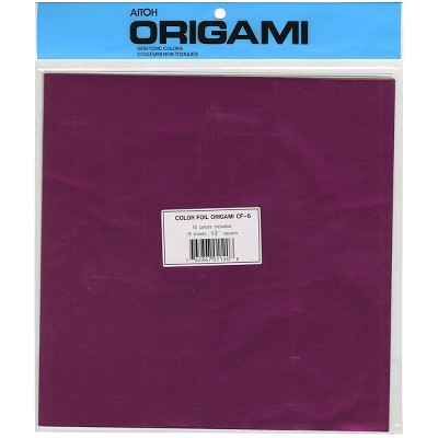 Origami Paper 9.75"X9.75" 18/Pkg-Assorted Foil