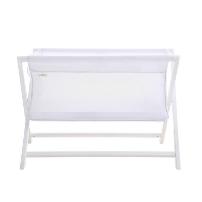 BreathableBaby Breathable Mesh Portable Sleeper, White, From Bedside to Travel