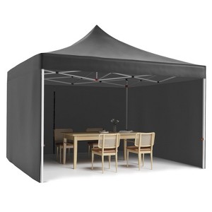 Pop Up Canopy Tent, 10 x 10 Ft Commercial Instant Shade Canopy, Easy Up Outdoor Portable Shelter for Events, Parties, Camping - 1 of 4
