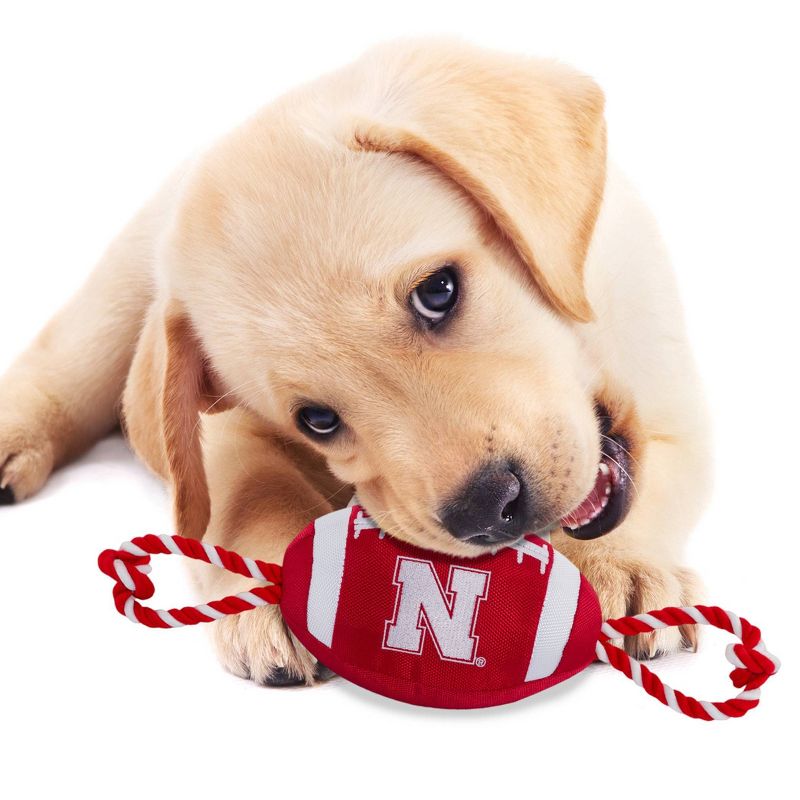 NCAA Nebraska Cornhuskers  Nylon Football Dog Toy, 4 of 5
