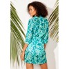 Swimsuits for All Women's Plus Size Button Front Mesh Cover Up Tunic - 3 of 4