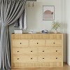 Modern Fluted 7-Drawer Dresser, 54" Wood Chest. Versatile Storage for Bedroom or Living Room, Creates a Streamlined Look. - 4 of 4