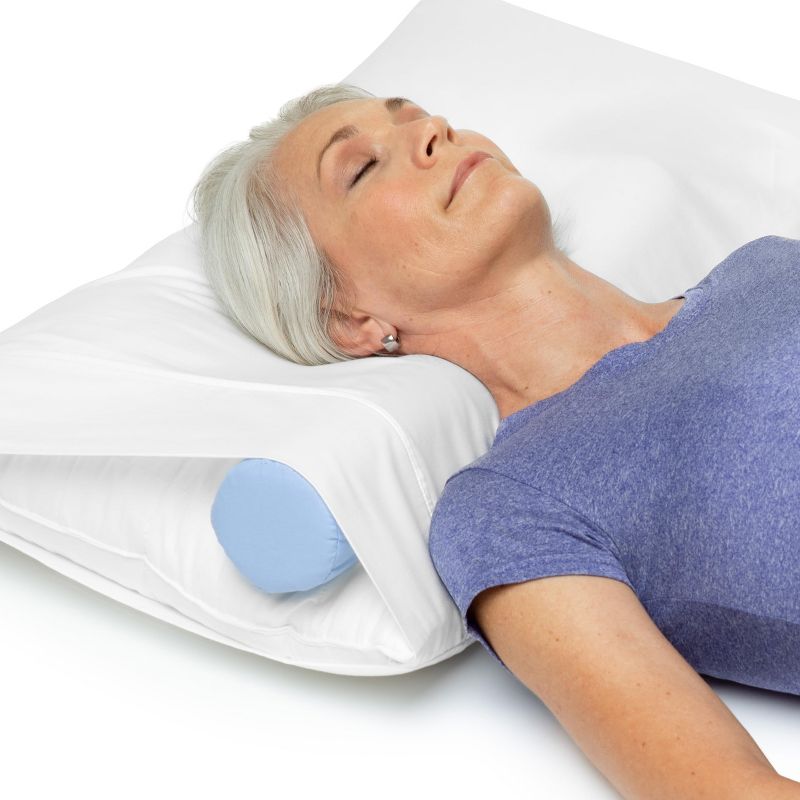 The Original McKenzie Cervical Roll by OPTP, Neck Support Pillow for Neck and Back Pain - Round Pillow for Sleeping Support and Cervical Pain Relief, 4 of 8