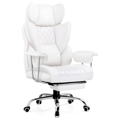 GTRACING Big and Tall Chair, Ergonomic Office Chair, Outward Fixed Soft Armrests and Footrest