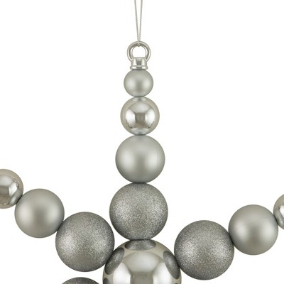 18" Silver Shatterproof Plastic Snowflake Ornament