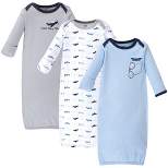 Luvable Friends Infant Boy Cotton Gowns, Airplane, Preemie/Newborn