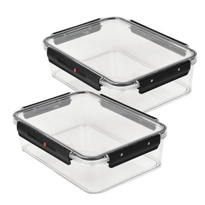 SharpChef Airtight Food Storage Container with Easy locking lids, Date Indicator, Leakproof, Kitchen Pantry Organization and Storage, BPA-Free