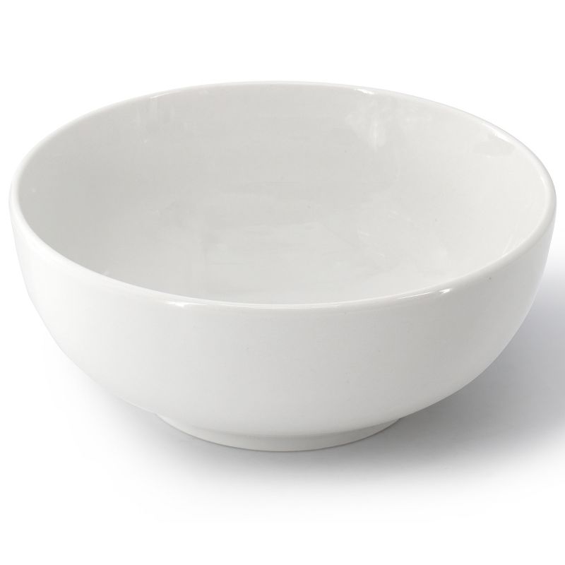 Our Table Simply White 6 Piece 6 Inch Round Porcelain Coupe Bowl Set in White, 2 of 6
