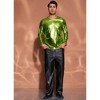INSPIRE CHIC Men's Round Neck Long Sleeves Shining Disco Metallic T-Shirt - 4 of 4