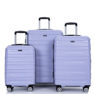 Whisen 3-Piece Set(21/25/29 in.) Luggage Sets Hardshell Lightweight Suitcase with TSA Lock and Two Hooks - 1 of 4