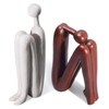 NotArt Unique Thinker Statue Bookends, Resin Heavy Duty Book Holders for Shelves/Office Desk, - 2 of 4