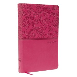 NKJV, Value Thinline Bible, Standard Print, Imitation Leather, Pink, Red Letter Edition - by  Thomas Nelson (Leather Bound) - 1 of 1