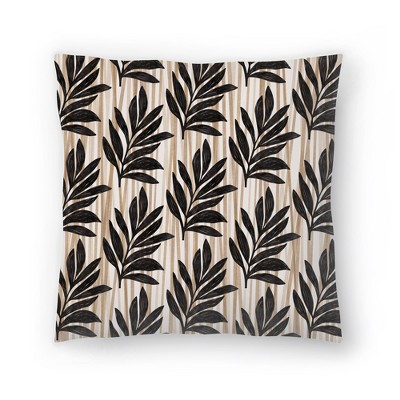 Large Leaf Study Iii By Modern Tropical 20 X 20 Throw Pillow - Americanflat  : Target