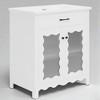 31" Bathroom Vanity with Rectangle Ceramic Sink, Tempered Glass Doors & Adjustable Shelves – Soft-Close Storage Cabinet - 2 of 4